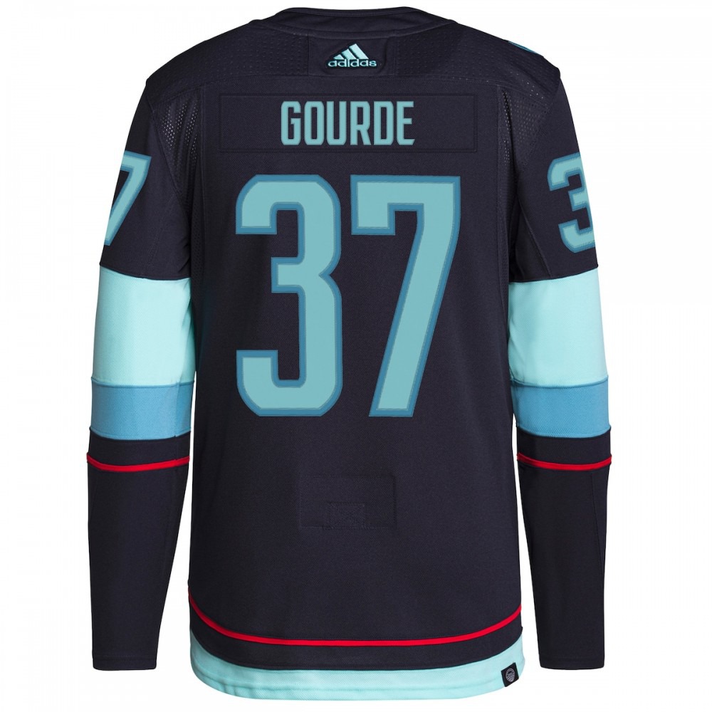 Yanni Gourde Seattle Kraken adidas Home Authentic Primegreen Player Jersey - Navy-Pro Kit Vault | Brand New 26/27 Sports Jerseys